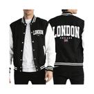 Camisa De Beisebol Retro Com Bandeira De Londres, Inglaterra, Estilo Casual Solto, Jaqueta Unissex