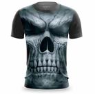 Camisa de Caveira Masculina Estampada 3D Camiseta Casual Skull