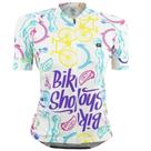 Camisa de Ciclismo Feminina Márcio May Funny Colored Bicycles