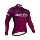 Camisa de Ciclismo Masculina de Manga Longa - Anti-UV e Secagem Rápida - Tour de Italy