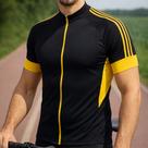 Camisa de Ciclismo Masculina MTB Dry Fit UV30 Zíper Frontal Manga Curta Camisa de Ciclismo Masculina MTB Dry Fit UV30 Zíper Frontal Manga Curta
