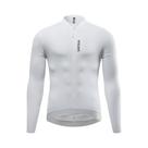 Camisa de Ciclismo Masculina WOSAWE - Manga Longa Branca - MTB Pro Team