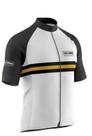Camisa de ciclismo Mynd Basic Ciclo Urbano branca e preta Camisa de ciclismo Mynd Basic Ciclo Urbano branca e preta