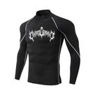 Camisa De Compressão Masculina Y2K Com Gola Alta Para Fitness, Secagem Rápida, Proteção Muscular