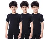 Camisa de compressão Sanke Youth Boys, pacote com 3 unidades, secagem rápida