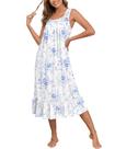 Camisa de dormir vitoriana feminina sem mangas da Nightgown APRRAIN