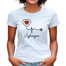 Camisa de enfermagem curso técnico babylook feminina enfermeira plus size camiseta