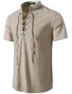 Camisa de fantasia JEMITOP Retro Renaissance Pirate Viking Masculina