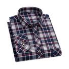 Camisa De Flanela De Algodão Puro Para Homens M-6XL, Manga Longa, Estampa Xadrez, Confortável E Camisa De Flanela De Algodão Puro Para Homens M-6XL, Manga Longa, Estampa Xadrez, Confortável E