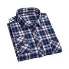 Camisa De Flanela Masculina De Manga Longa 2024, Algodão Macio, Ajuste Regular, Estampa Xadrez,