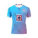 Camisa De Futebol Cruz Azul Com Gradiente E Logo Do Time, Respirável, Para Fãs Da Liga MX