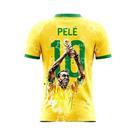 Camisa De Futebol Da Seleção Brasileira 2026 Pelé Para Homens, Mulheres E Crianças, Camiseta Camisa De Futebol Da Seleção Brasileira 2026 Pelé Para Homens, Mulheres E Crianças, Camiseta