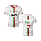 Camisa De Futebol Do Irã Para Homens E Mulheres Com Padrão De Mapa Da Bandeira Iraniana Impressão 3D