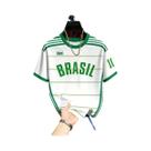 Camisa De Futebol Infantil Brasil Com Listras Retrô, Estampa Respirável E De Secagem Rápida, Camisa De Futebol Infantil Brasil Com Listras Retrô, Estampa Respirável E De Secagem Rápida,