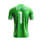 Camisa De Futebol Italiana Masculina Buffon, Top De Treino Respirável De Manga Curta, Camiseta