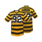 Camisa De Futebol Masculina Pittsburgh, T-Shirt De Rugby De Malha Respirável Com Mangas Curtas 92