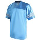 Camisa de futebol Pullonsy azul claro vintage masculina 3XL
