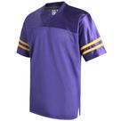 Camisa de futebol Pullonsy Purple Yellow Stripe 3XL Camisa de futebol Pullonsy Purple Yellow Stripe 3XL