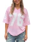Camisa de jérsei grande Alyweatry Y2k Number Graphic Print Feminina Camisa de jérsei grande Alyweatry Y2k Number Graphic Print Feminina