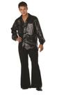 Camisa de lantejoulas pretas Costume RG Costumes 70s Disco Inferno Camisa de lantejoulas pretas Costume RG Costumes 70s Disco Inferno