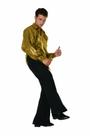 Camisa de lantejoulas RG Costumes Disco Inferno Gold Tamanho M