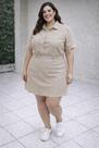 Camisa de linho plus size
