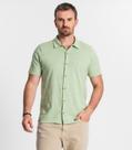 Camisa De Malha Listrada Maquinetada Diametro Verde
