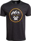 Camisa de manga curta Vortex Three Peaks para homens Charcoal Heather