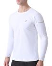 Camisa de natação Roadbox UPF 50+ de manga comprida Slim Fit branca
