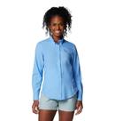 Camisa de pesca Columbia PFG Tamiami II de manga comprida - boné branco