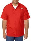 Camisa de pesca Columbia PFG Tamiami II de manga curta vermelha XS masculina Camisa de pesca Columbia PFG Tamiami II de manga curta vermelha XS masculina