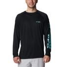 Camisa de pesca Columbia Terminal Tackle masculina de manga comprida com 5 vezes mais de altura