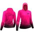 Camisa de Pesca Feminina Com Proteção UV Capuz e Luva Punho Makis Fishing