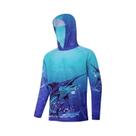 Camisa De Pesca Masculina Com Capuz, Proteção UV, Máscara Solar Para Verão, Jersey De Performance Camisa De Pesca Masculina Com Capuz, Proteção UV, Máscara Solar Para Verão, Jersey De Performance