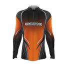 Camisa de Pesca Proteção Solar UV Clean Laranja 2021 - Mar Negro M