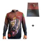 Camisa de Pesca Proteção Solar UV Traíra + Bandana - Oficial da Pesca GG