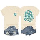Camisa de praia havaiana Fkatuzi Palm Tree Hibiscus com estampa feminina