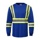 Camisa de segurança de manga comprida DPSAFETY Hi Vis Class 3 Blue 5XL