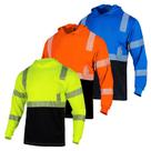 Camisa de segurança de manga comprida VENDACE ANSI Class 3 com capuz