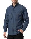 Camisa de trabalho BOCOMAL FR Button Down Dura-Light 192 ml de algodão