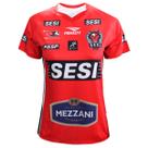 Camisa de Vôlei do Time Feminino do Sesi Bauru 2026 Vermelha Feminina