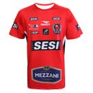 Camisa de Vôlei do Time Feminino do Sesi Bauru 2026 Vermelha Masculina