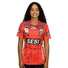 Camisa de Vôlei Oficial do Sesi Bauru Time Masculino 2025 Vermelha Baby Look Camisa de Vôlei Oficial do Sesi Bauru Time Masculino 2025 Vermelha Baby Look