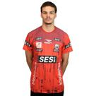 Camisa de Vôlei Oficial do Sesi Bauru Time Masculino 2025 Vermelha Masculina