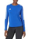 Camisa de voleibol adidas Hi Low de manga comprida feminina azul M