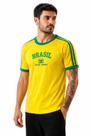 Camisa do Brasil Bordada Adulto masculina Retrô Torcedor Copa