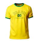 Camisa Do Brasil De Manga Masculina ou Unisex Adulto P M G E Gg