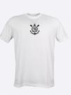 Camisa do Timão Corinthians Escudo Centralizado Branca SCCP -