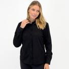Camisa Doce Trama em Suede Manga Longa Feminina