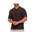 Camisa Dockston Polo Masculina 7805 Black Marrom Camisa Dockston Polo Masculina 7805 Black Marrom